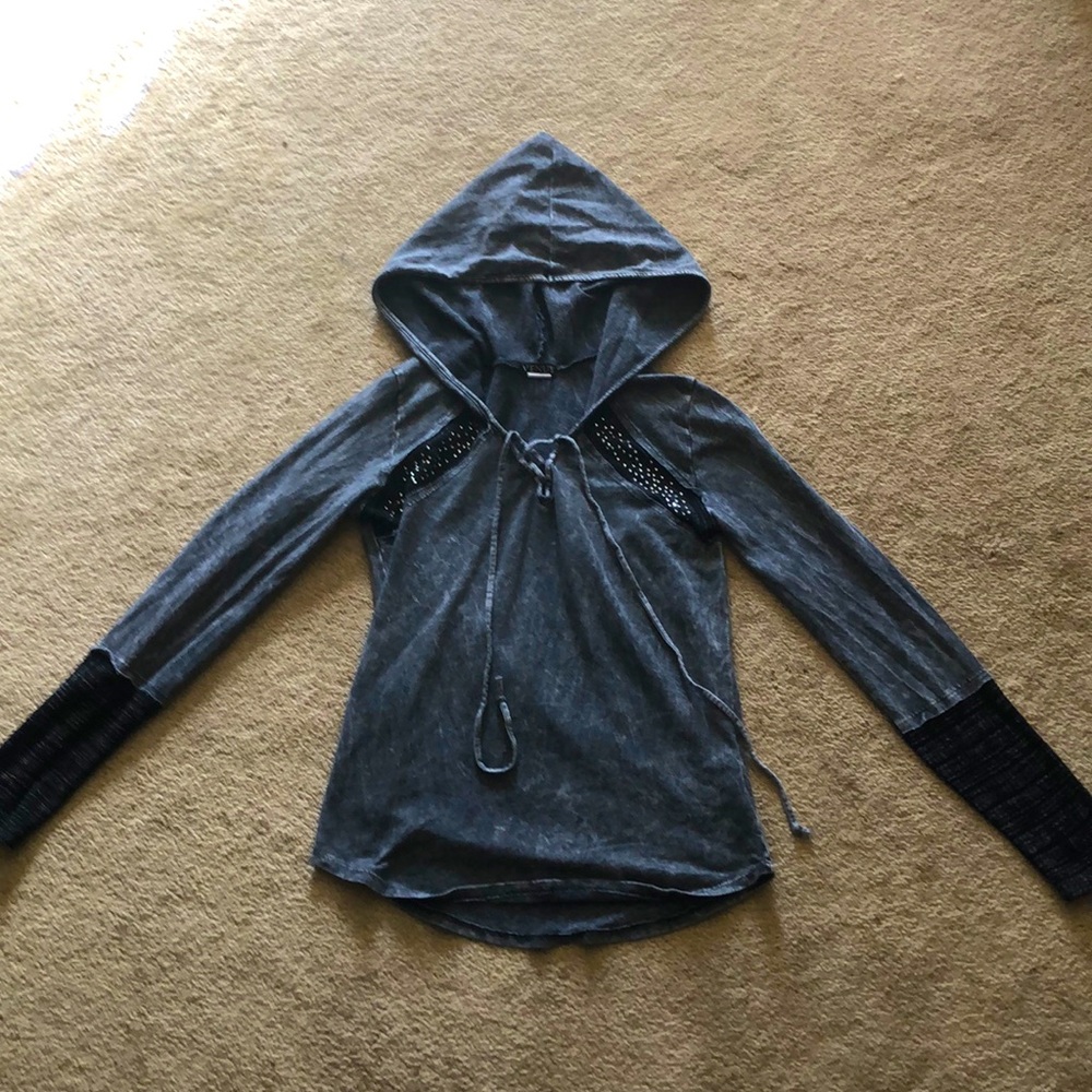 Shirt with hoodie